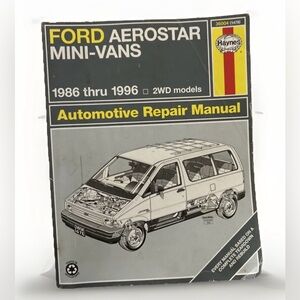 1986-1996 HAYNES FORD AEROSTAR MINI VAN MINIVAN AUTOMOTIVE REPAIR SERVICE MANUAL